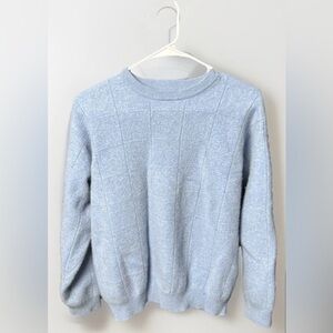 Joseph & Lyman 100% Cashmere Sweater Blue Crewneck Pullover Size L Soft Knit